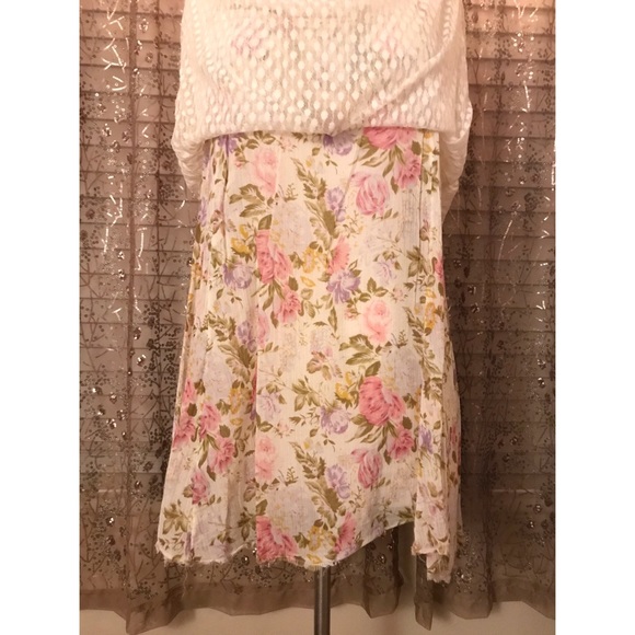 🌷💐Free People floral dotted lace slip dress💐🌸 - Picture 5 of 5